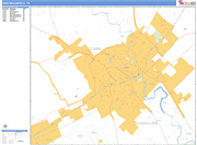 New Braunfels  Wall Map Basic Style